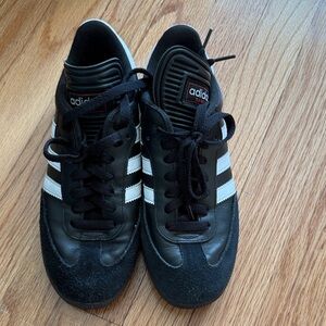 adidas Black Sneakers with White Stripes - Men's Casual Trainers size 6.5